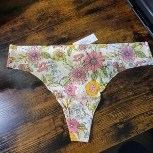 NWT Adore Me Thong Panties Large Unlined No-Show Spring Colors Women’s